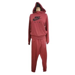 Nike Air NSW Pullover Hoodie + Jogger Sweatpants Set Cedar S